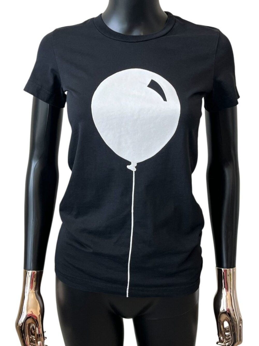 Markus Lupfer Black Baloon Graphic Tee XS Made in Portugal